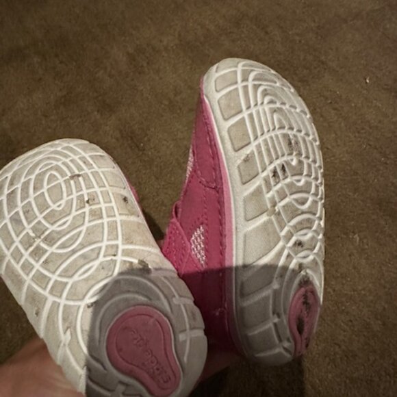 Stride Rite Pink Baby Walker Shoes - Picture 2 of 3
